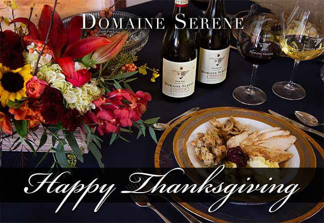 Happy Thanksgiving from Domaine Serene