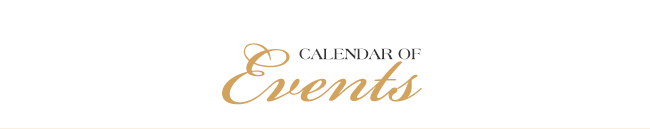 Calendar of Events