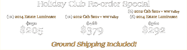 Holiday Club Re-order Special