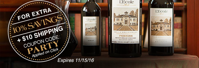 Extra savings with coupon code: PARTY! Applied on Click. Exp 11/15/16