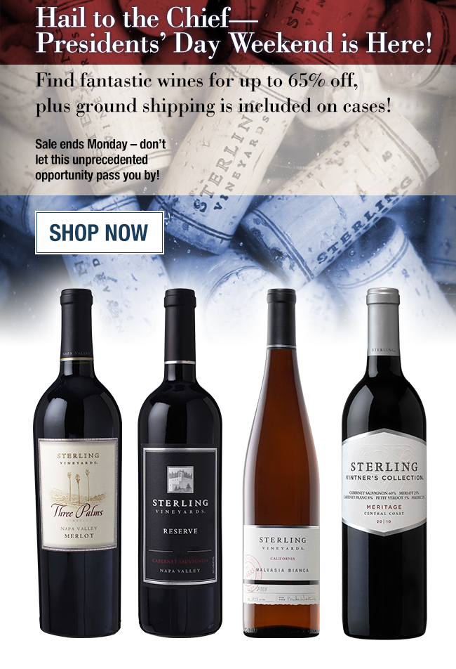 Hail to the Chief--Presidents' Day Weekend Is Here! Shop Now