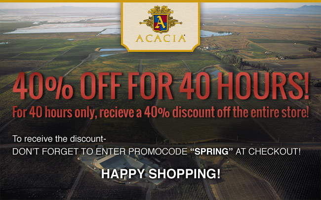 For 40 hours only, recieve a 40% discount off the entire store! To receive the discount - DON’T FORGET TO ENTER PROMOCODE “SPRING” AT CHECKOUT!