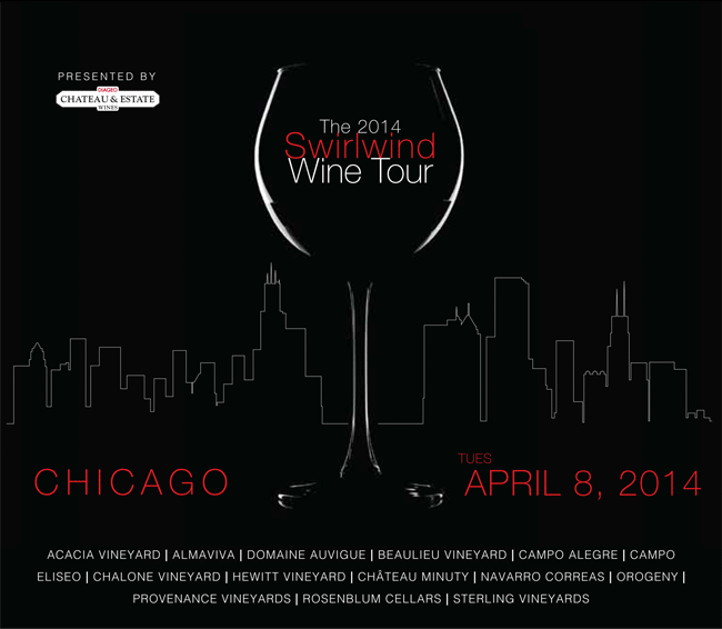 The 2014 Swirlwind Wine Tour | Chicago | Tues April 8, 2014