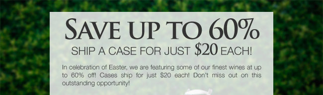 Save up to 60% - Ship a Case for just $20 each!