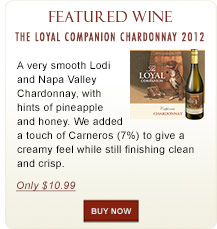 Featured Wine | The loyal Companion Chardonnay 2012