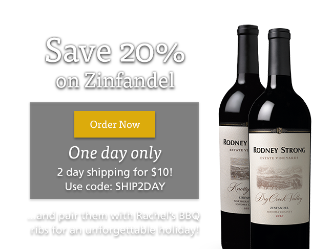 Save 20% on Zinfandel