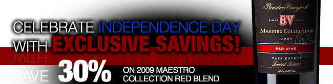 Save 30% on 2009 Maestro Collection Red Blend