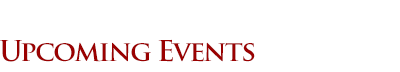 Upcoming Events