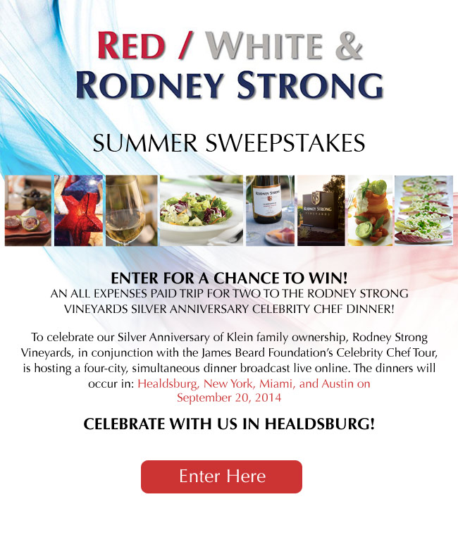 Red White and Rodney Strong Summer Sweepstakes