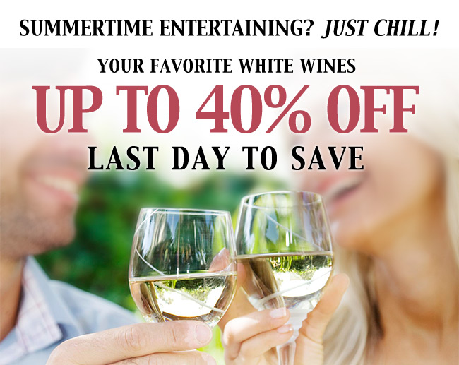 Save up to 40% off your favorite Whites | 72 Hours Only!